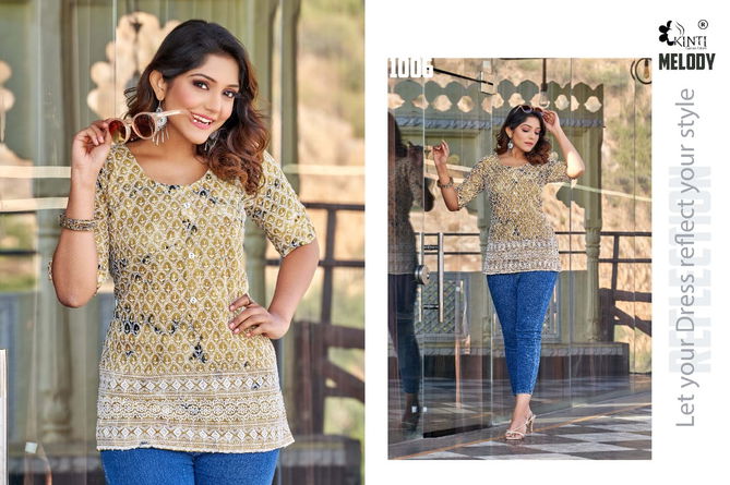 Kinti Melody Ney Stylish Designer Western Wear Wholesale Ladies Top
